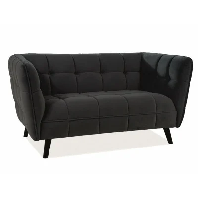 Sofa CASTELLO 2 VELVET black